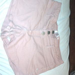 Pink high waisted shorts